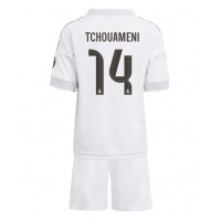 Real Madrid Aurelien Tchouameni #14 Hemmadräkt Barn 2025-26 Kortärmad (+ Korta byxor)